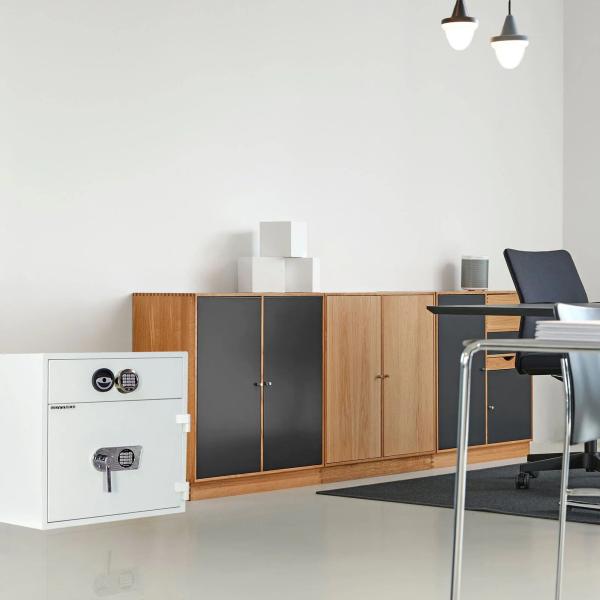 Rottner Schubladentresor D1-70 EL/EL lichtgrau T05893